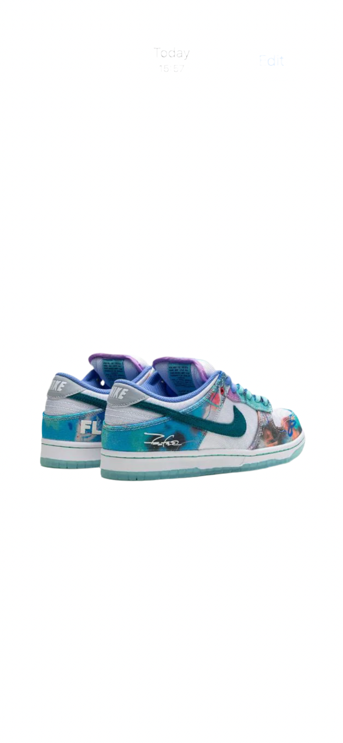 Nike x Futura Laboratoires SB Dunk Low “Bleached Aqua”