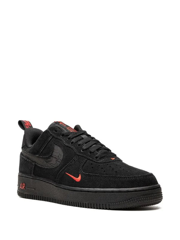 Nike Air Force 1 Low "Multi Swoosh Black/Crimson"